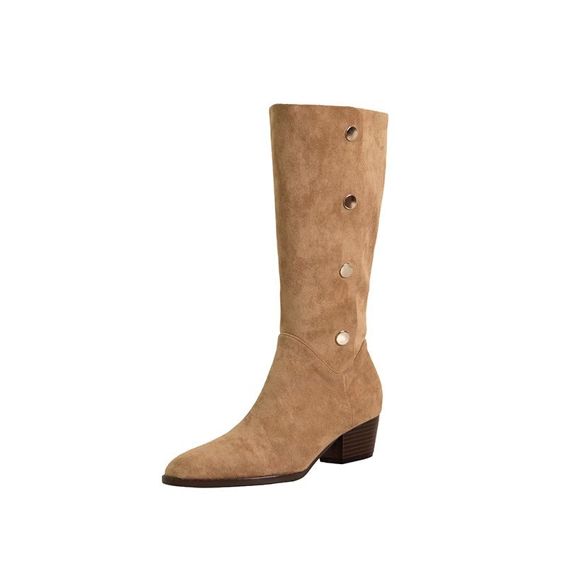 Women Cowboy Boots Western Boots Pointy Toe Fashion